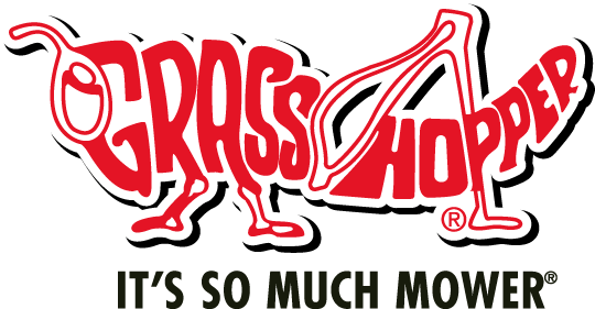 Red Logo/black Tagline - Grasshopper Mower Logo (540x281)