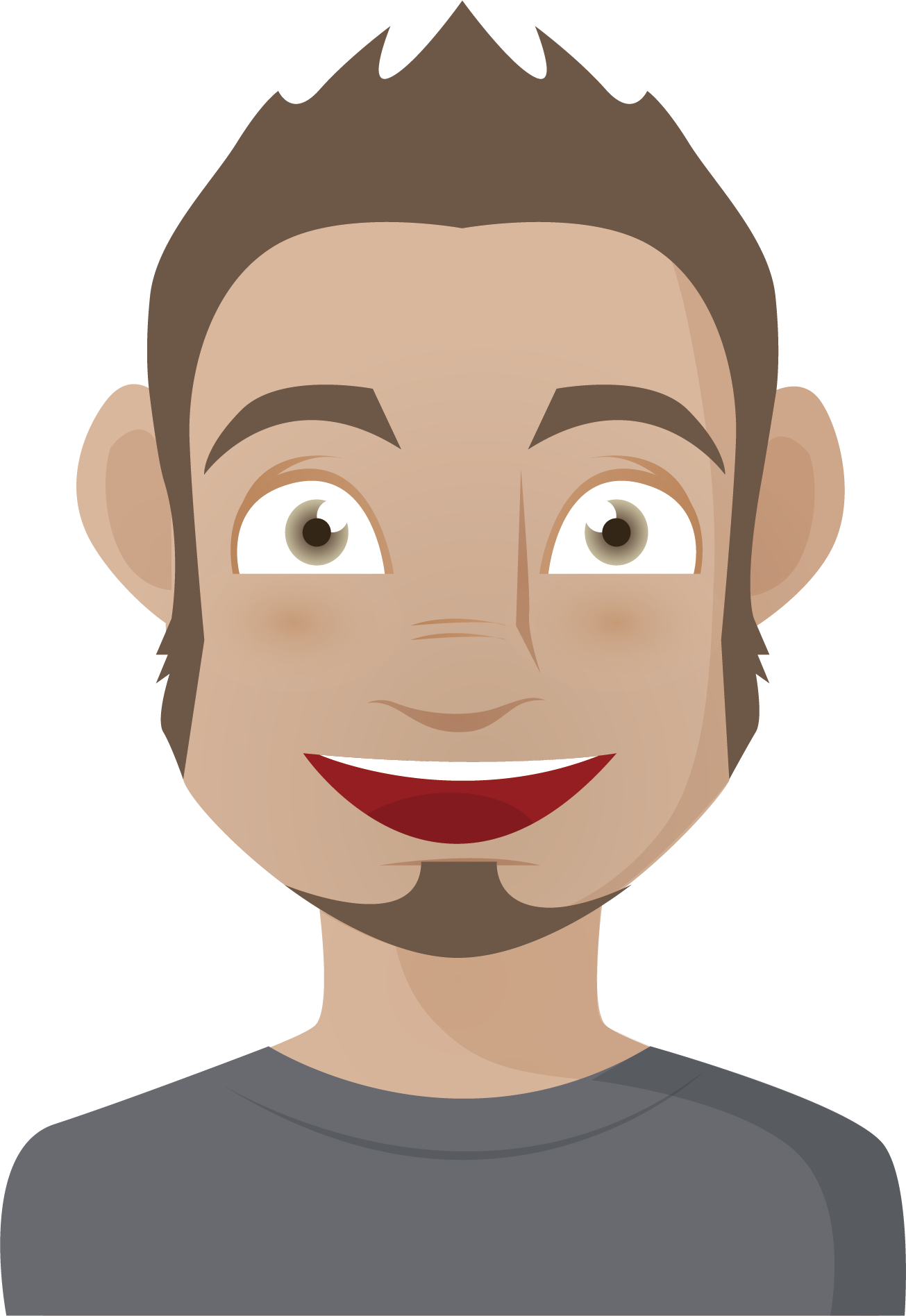 Cartoon Avatar Cheek Man Icon - Uncle Cartoon Face (1305x1896)