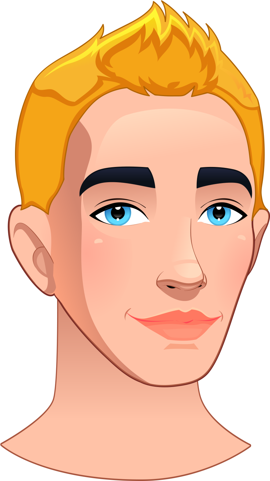 Cartoon Vector Cute Little Boy - Cartoon (1014x1600)