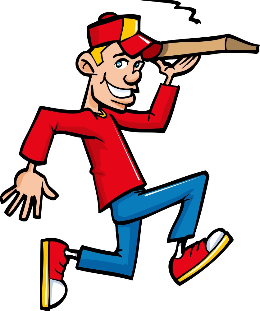 Pizza Delivery Clip Art - Pizza Delivery Boy (837x1000)