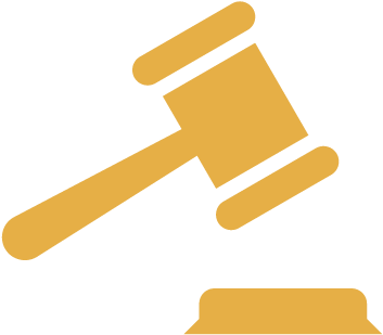 Debt Collection Lawsuits - Gavel Clipart Yellow (450x450)