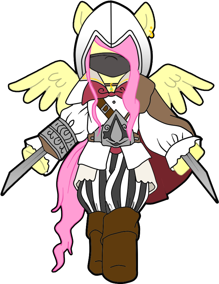 Fluttershy Assassin By Ilichu - Assassin's Creed Pinkie Pie (788x1013)