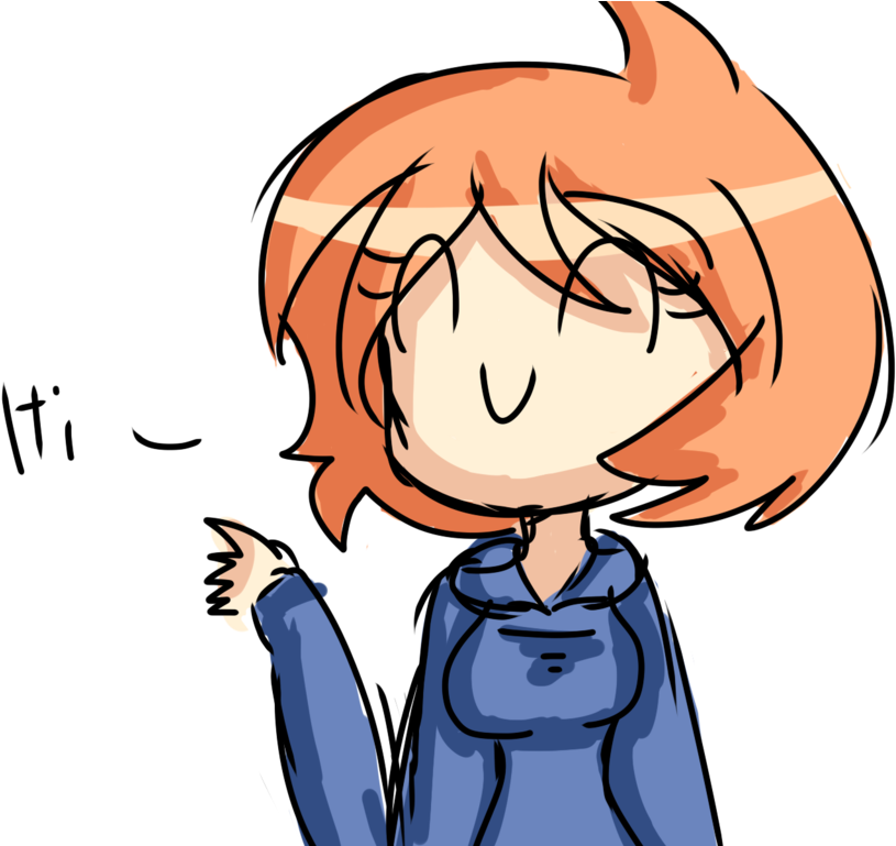 Blue Hoodie Girl By Mintgreengum-harley - Girl In Blue Hoodie (1024x768)