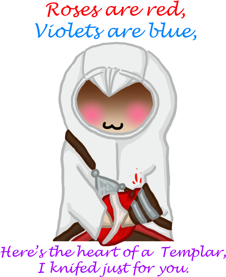 Altair Valentine By Drawing 24 7 - Assassins Creed Valentine (800x984)