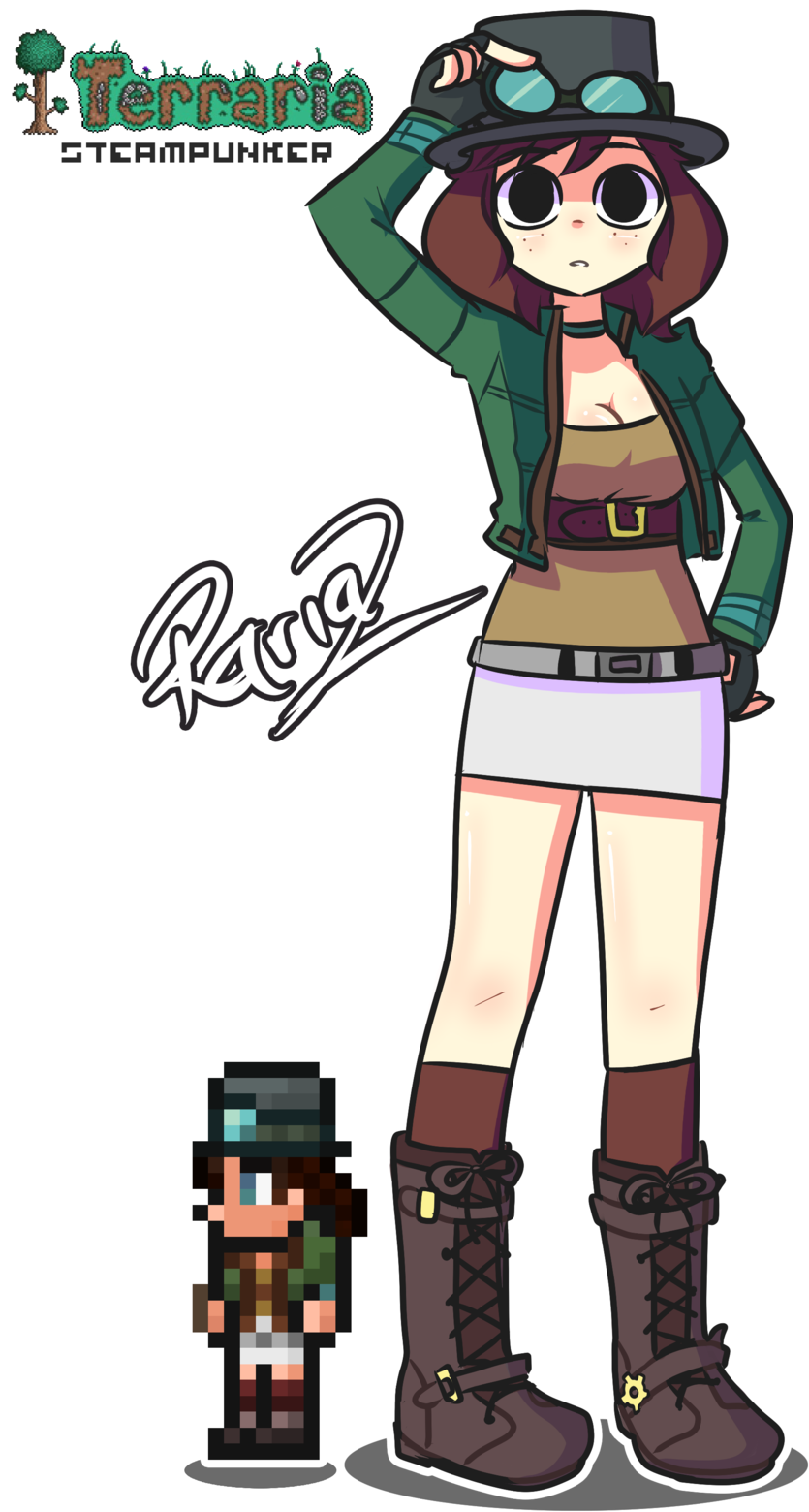 Steampunker Terraria By Rariaz - Terraria Steampunker Fan Art (900x1600)