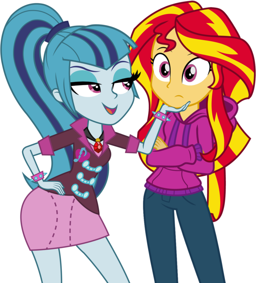 Sunset Dusk By Assassins-creed1999 - Mlp Equestria Girl The Dazzlings (850x940)