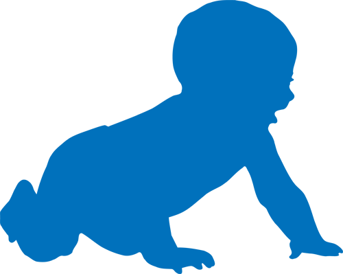 The Community Action, Inc - Baby Silhouette Clip Art (500x399)