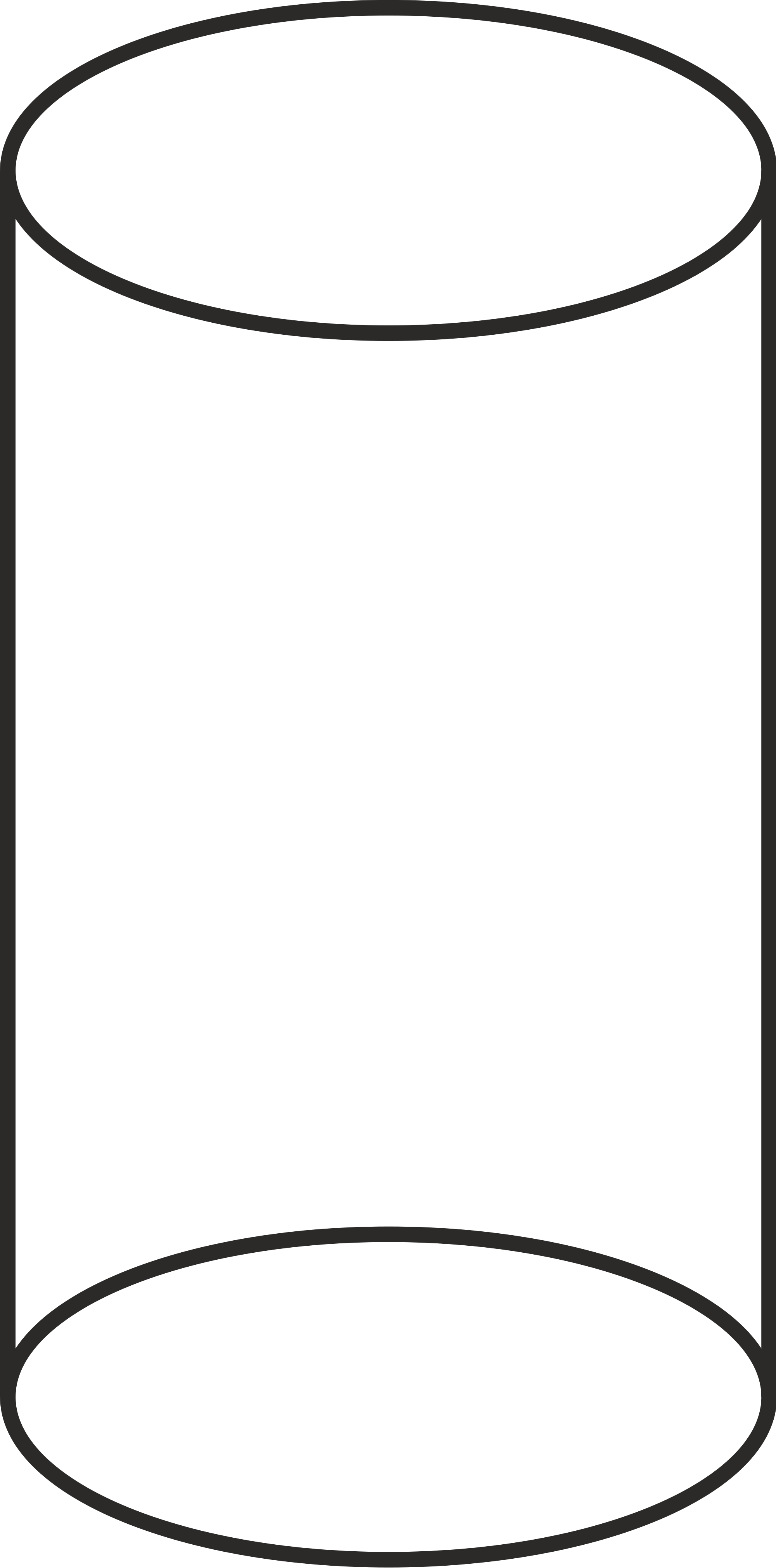 Open - Cylinder Shape Line Art (2000x4038)