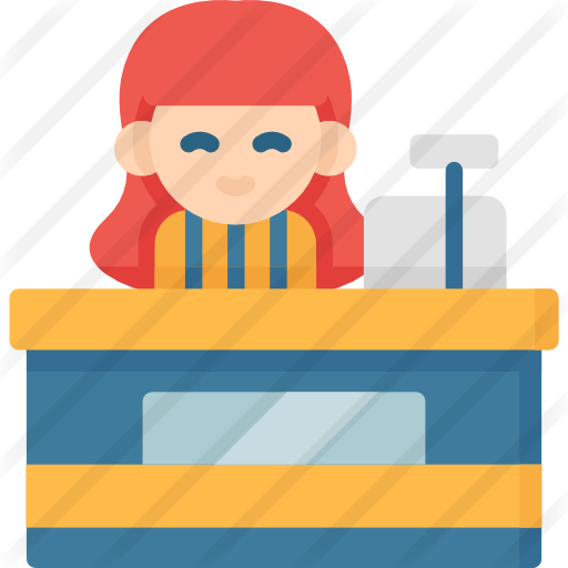 Cashier - Cartoon (512x512)