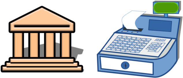 Bank To Cashier - Clip Art Museum (640x400)