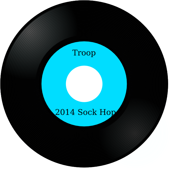 Sock Hop Clip Art At Clkercom Vector Online Royalty - 45 Record (600x600)