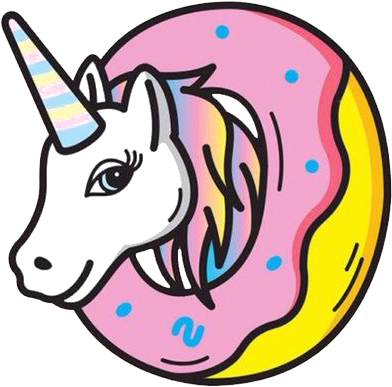 Doughnut Unicorn We Heart It Wallpaper - Cute Unicorn (500x888)