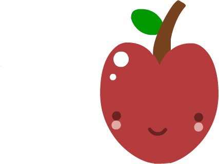 Cute Little Apple By Supertuffpinkpuff - Heart (427x320)
