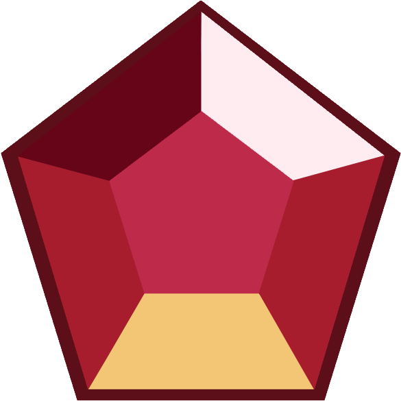 Raspberry Quartz Gem By Rowensgurl - Steven Universe Transparent Gem Oval Gem (600x604)
