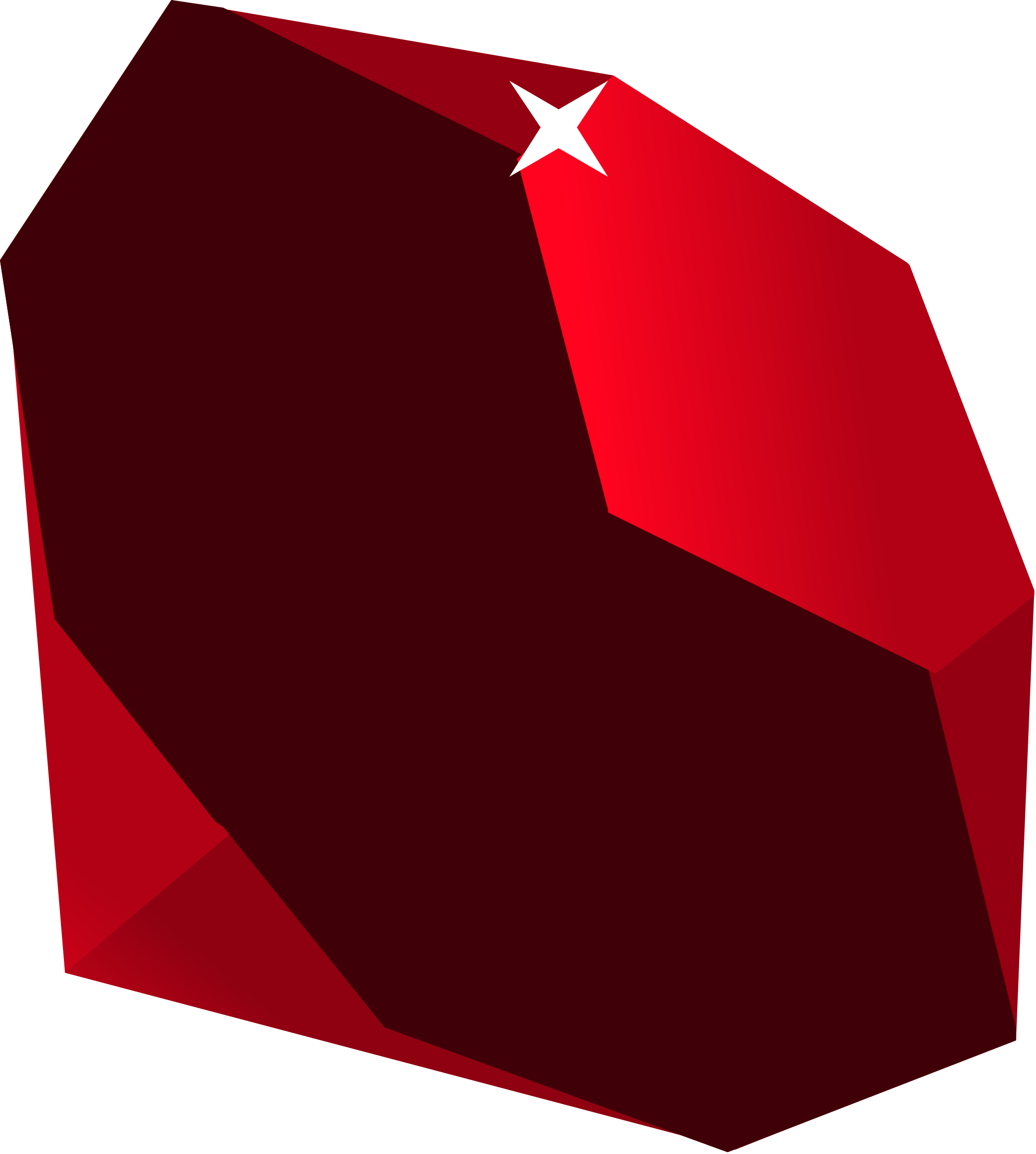 Gem Ruby - Ruby Clipart (2156x2400)