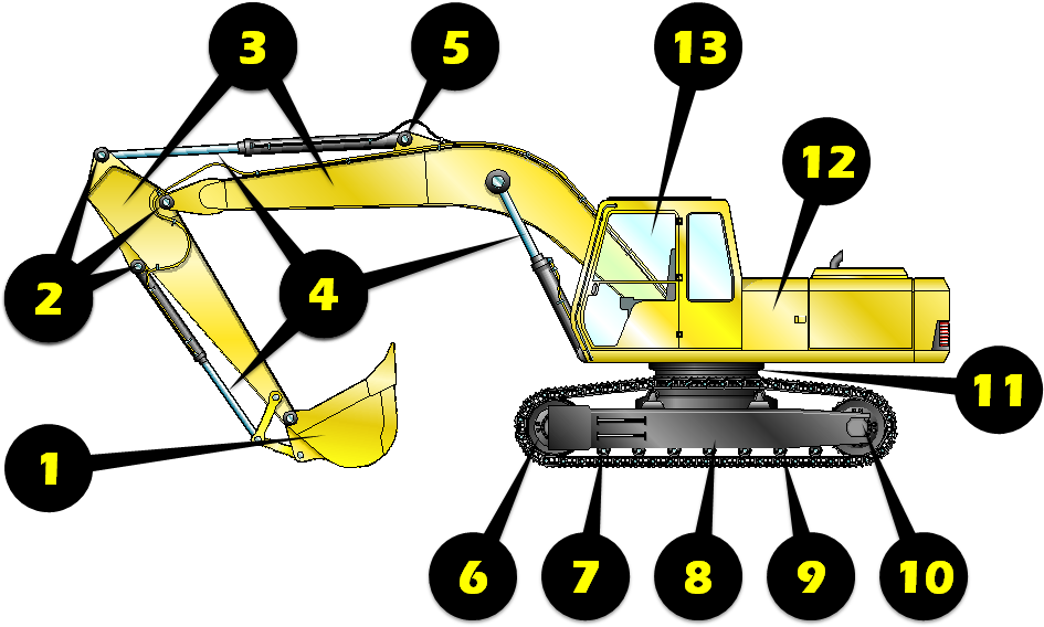 Excavator Inspection Illustration - Illustration (952x588)