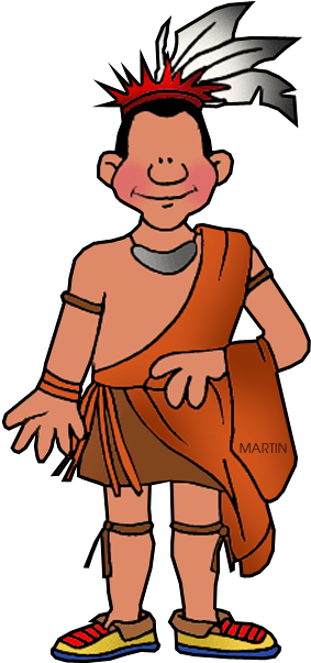 Northeast Woodland Man - Eastern Woodland Native American Clip Art (318x648)