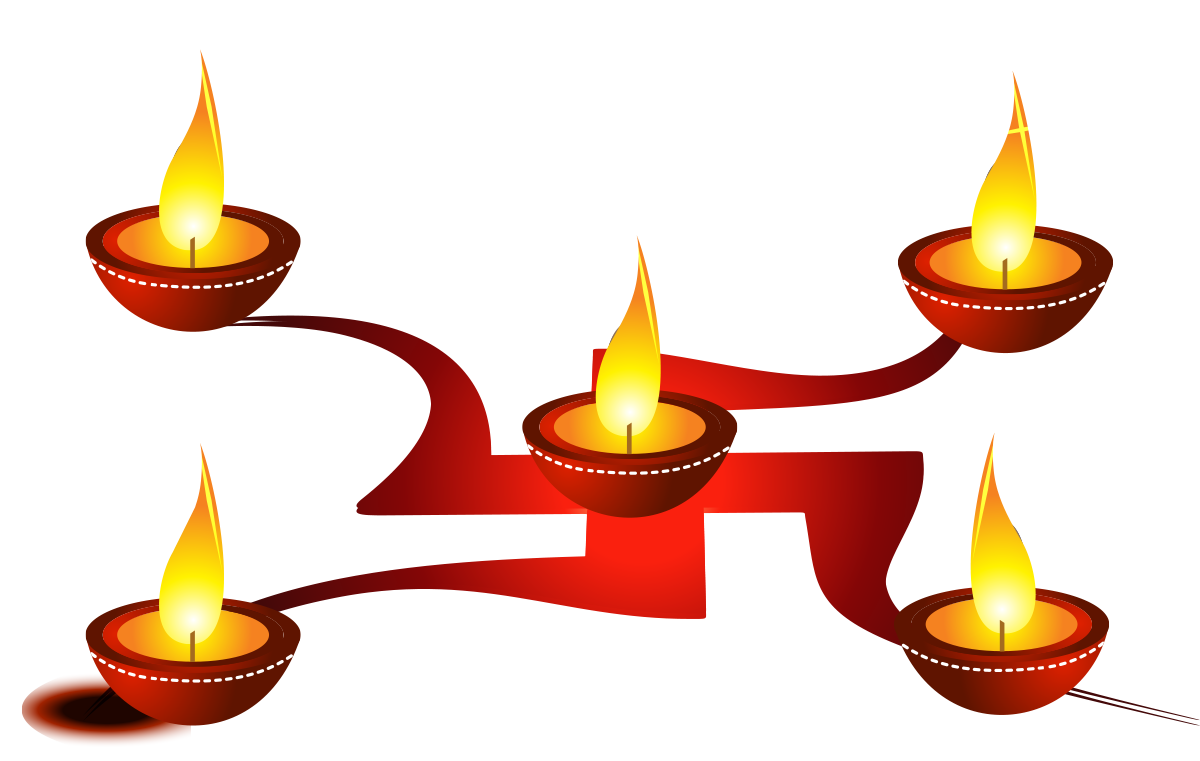 Diwali Happiness Diya Hinduism Greeting & Note Cards - Happy Gudi Padwa Gif (1200x761)