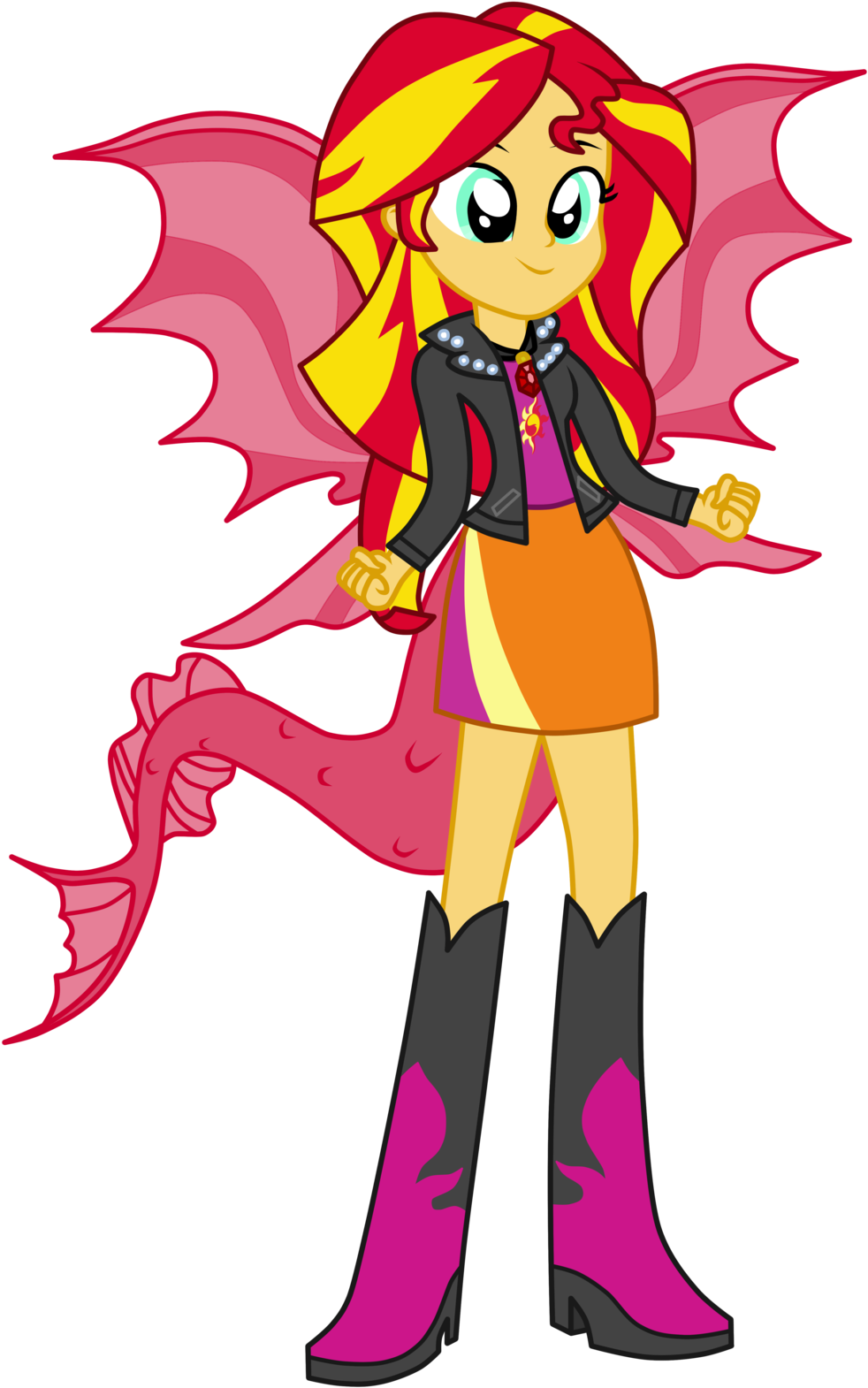 Siren Sunset Shimmer By Assassins-creed1999 - Sunset Shimmer As A Dazzling (1024x1664)