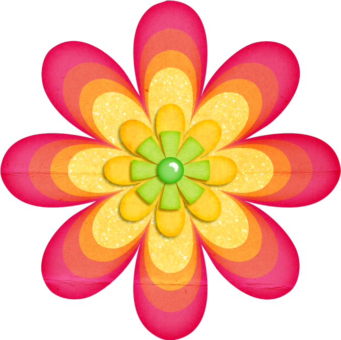 Transparent Flowersbutton Flowersflower Craftsflower - Flower Clipart Transparent Background (696x695)