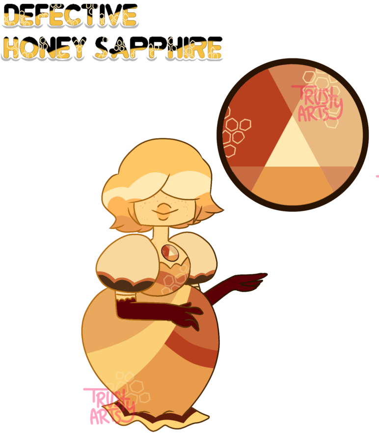 Gem Suprise Adopt / Defective Honey Sapphire By Trustyarts - Cartoon (794x1007)