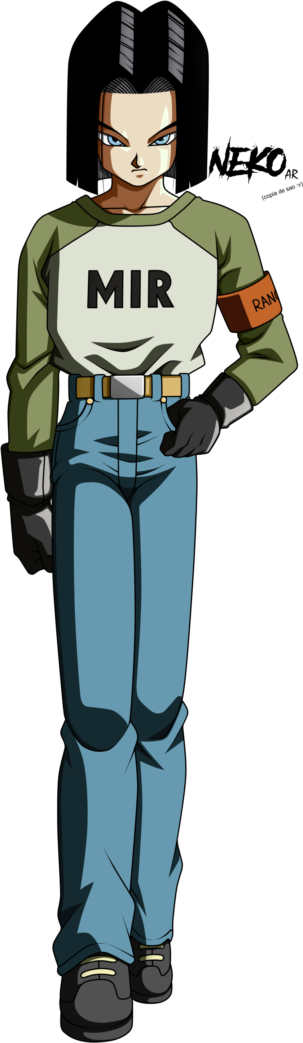 Universe Survival Begining By Nekoar - Android 17 Mir Shirt (1024x3413)