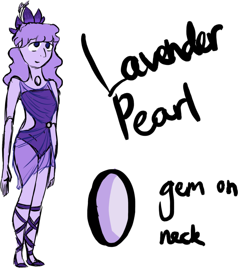 Lavender Pearl Gem Adopt - Cartoon (894x894)