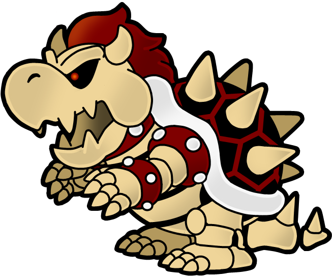 28 Collection Of Dry Bowser Drawing - Paper Mario Dry Bowser (800x600)