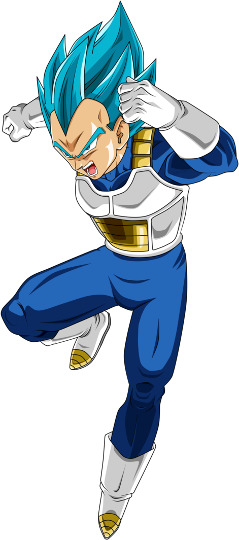 Vegeta Ssj Blue - Vegeta Ssj Blue Png (707x1130)