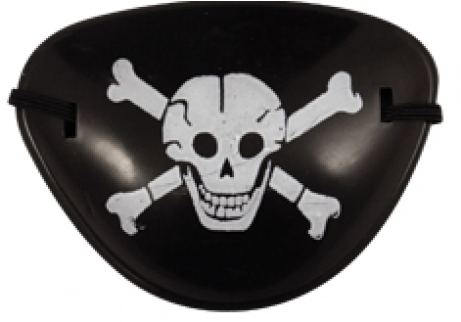 Free Angry Kid Face Clip Art - Pirate Eye Patch Perfect For Halloween (460x567)