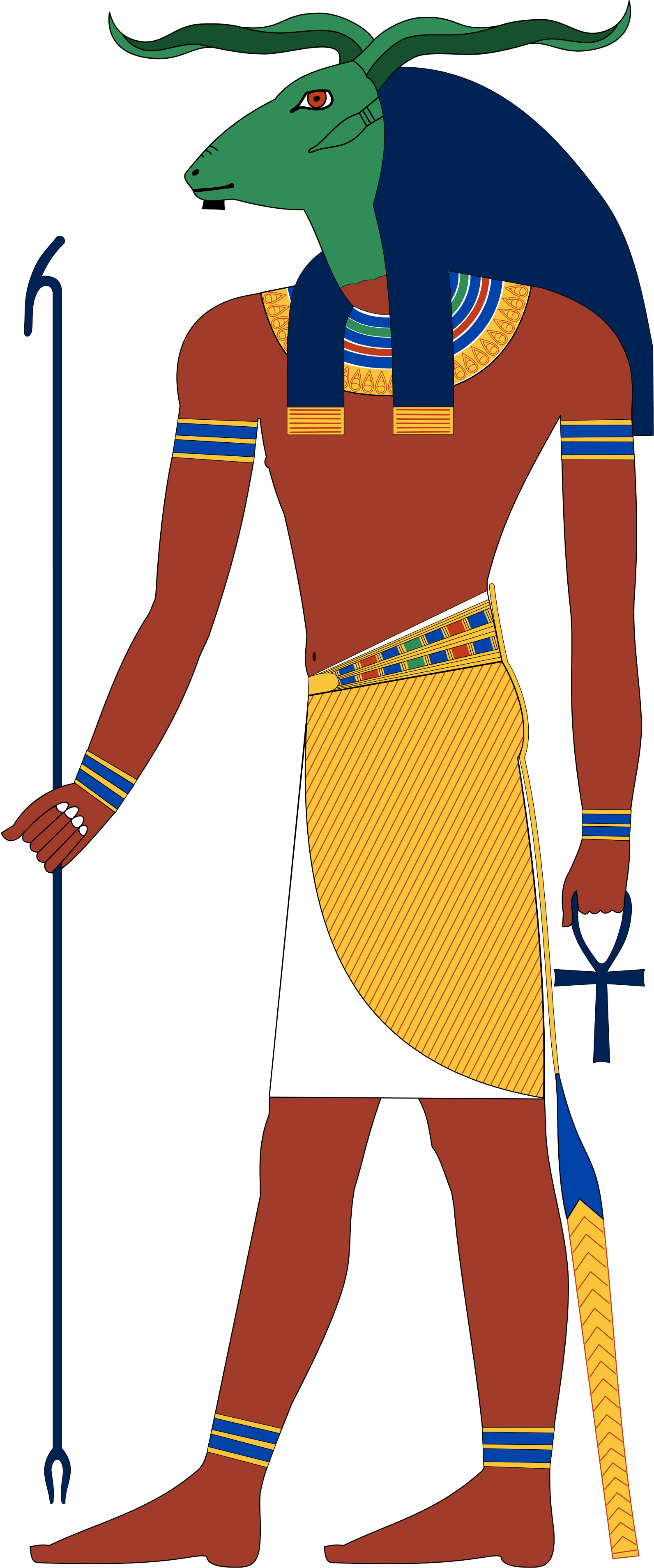 History - Ancient Egypt God Khnum (2000x3943)