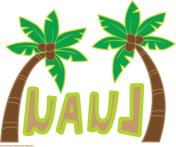Free Luau Clipart - Hawaiian Luau Clipart (587x491)