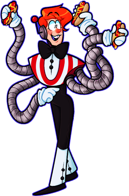 Cartoon Hotdog Husband [comm] By Dead80s - Hot Dog (481x701)