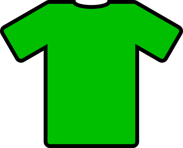 Green T Shirt Clip Art (600x486)