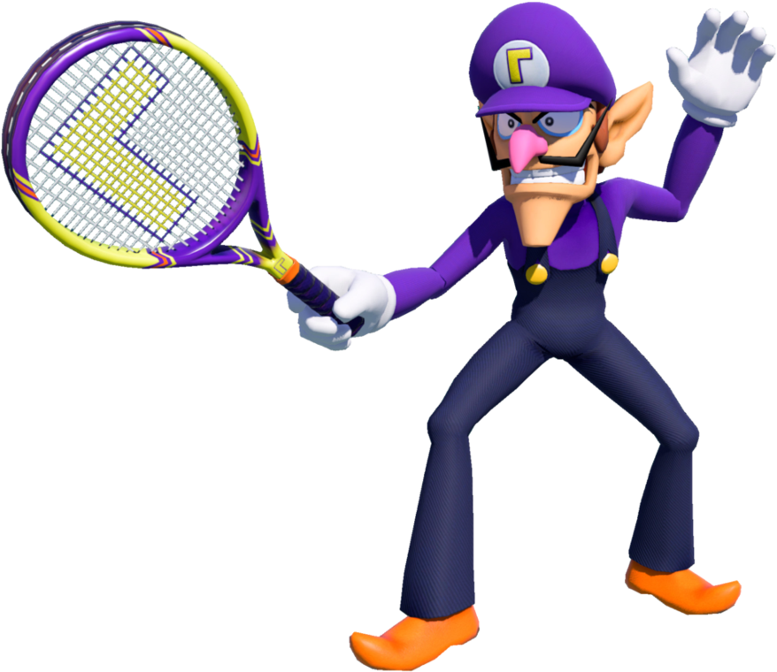 Waluigi By Banjo2015 - Mario Tennis Aces Characters (941x850)
