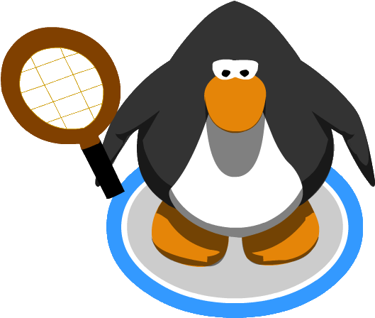 Tennis Racket Ig - Club Penguin Animated Gif (555x504)