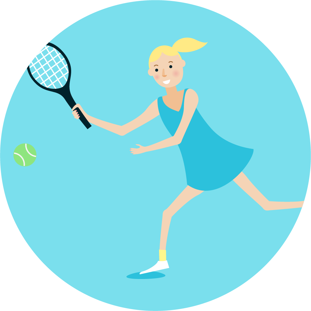 Illustration - Soft Tennis (1001x1001)