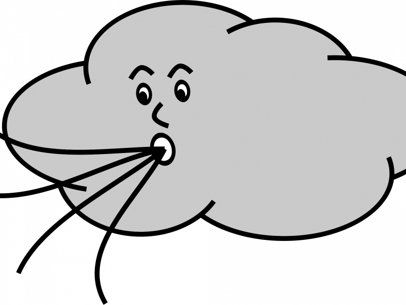 Download Fetching Cloud Blowing Wind Clip Art - Download Fetching Cloud Blowing Wind Clip Art (800x600)