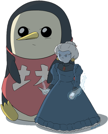 Girl Penguins Clipart Transparent Background - アドベンチャー タイム ジブリ (500x584)