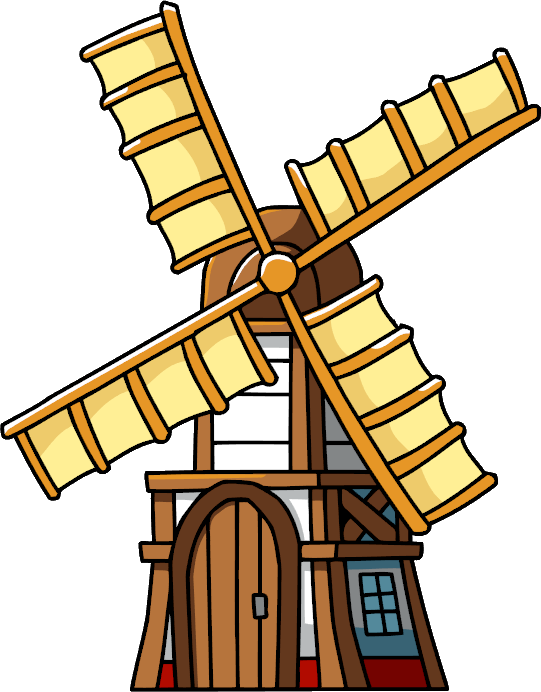 Vintage Windmill Png (541x692)