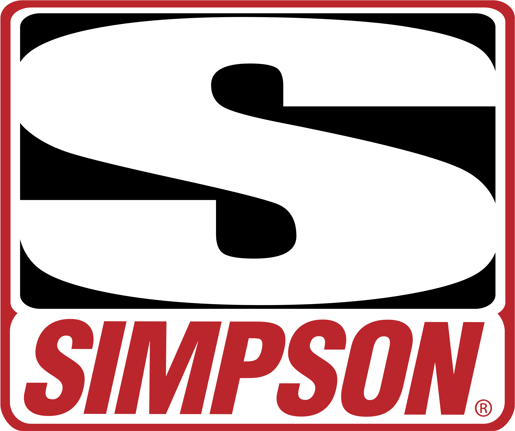 Simpson Racing Logo Black And White - Simpson Racing (2400x2400)