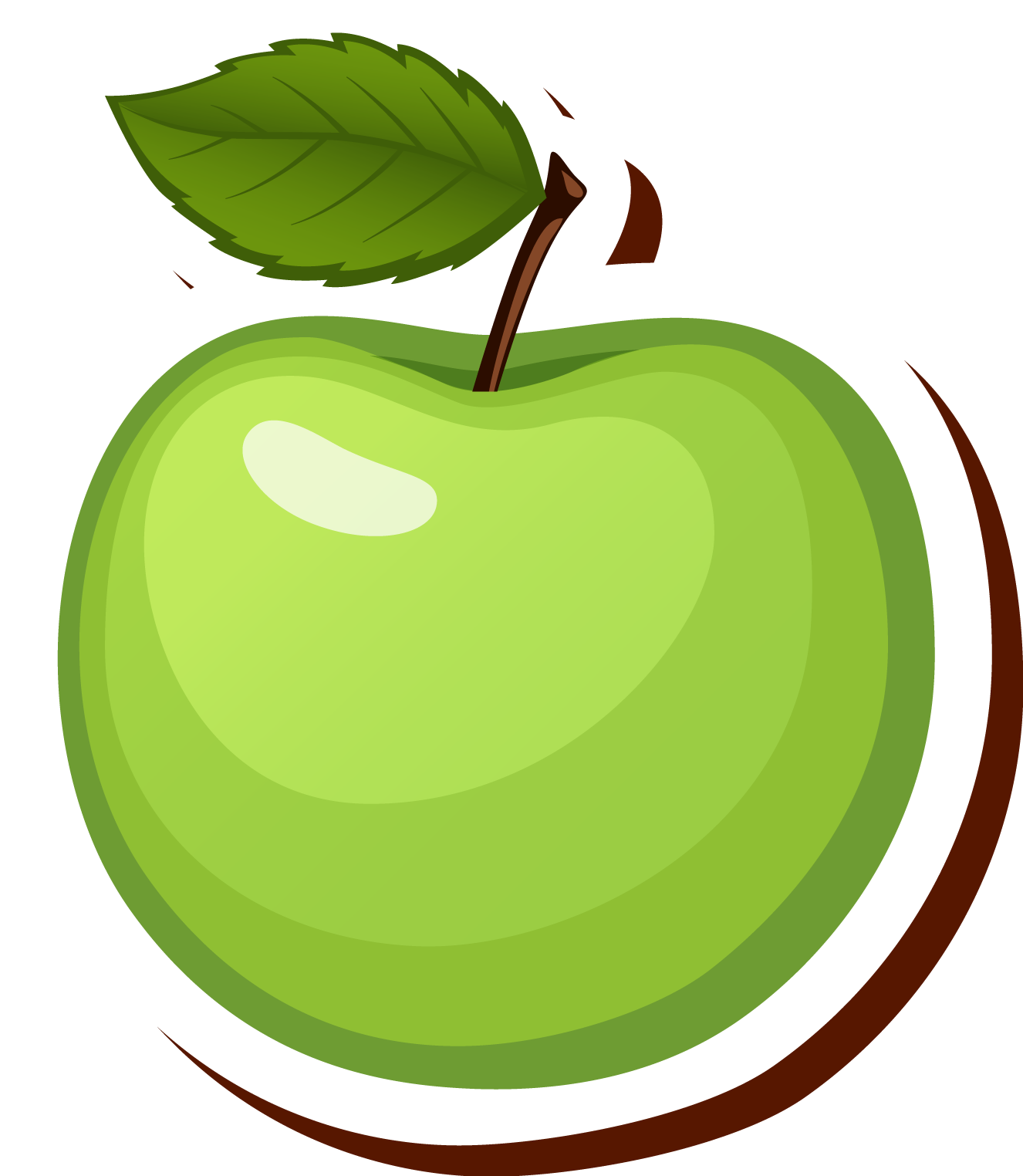 Granny Smith Manzana Verde Apple Clip Art - Granny Smith Manzana Verde Apple Clip Art (1326x1524)