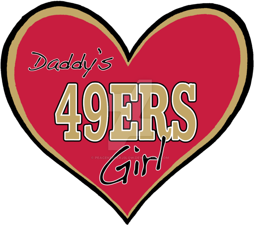 Daddy's 49ers Girl By Peacekeeperj3low - Daddy's Little 49ers Girl (955x836)