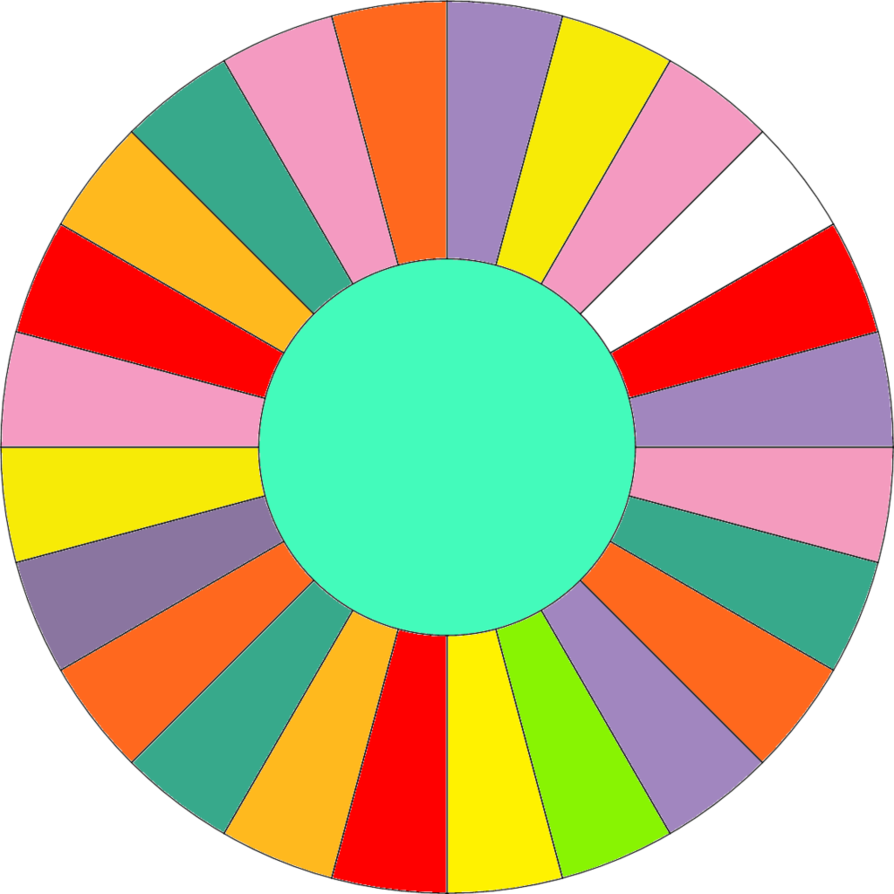 Blank Wheel With No Bankrupts By Leafman813 - Blank Wheel Of Fortune Wheel (1024x1024)