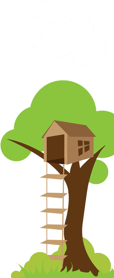 Treehouse - Tree House Png Cartoon (400x978)