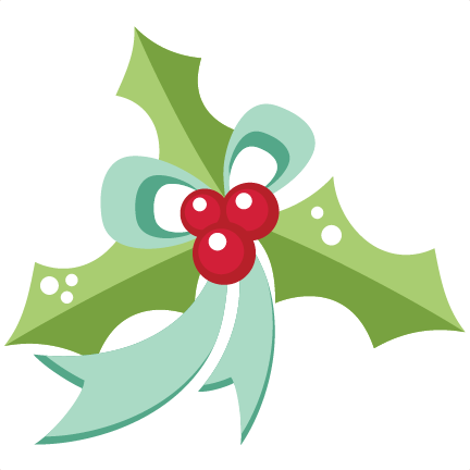 Christmas Holly With Ribbon Svg Scrapbook Cut File - Holley Performance Products (432x432)