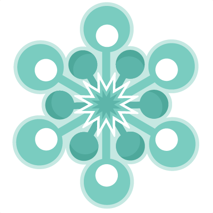 Snowflake Winter Svg Scrapbook Cut File Cute Clipart - Circle (432x432)