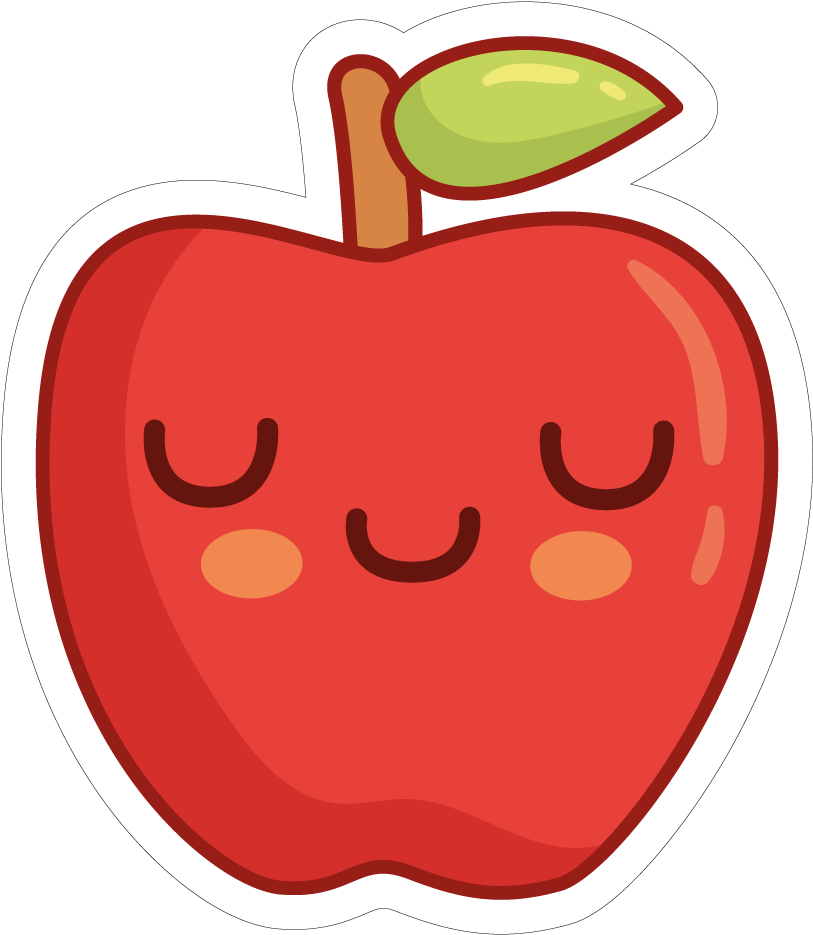 Apple - Cute Apple Png (1000x1000)