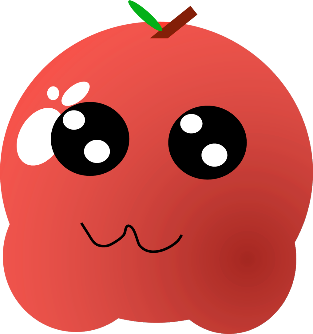 Cute Apple Speedpaint By The Lost Hope - Cute Apple (1018x1085)