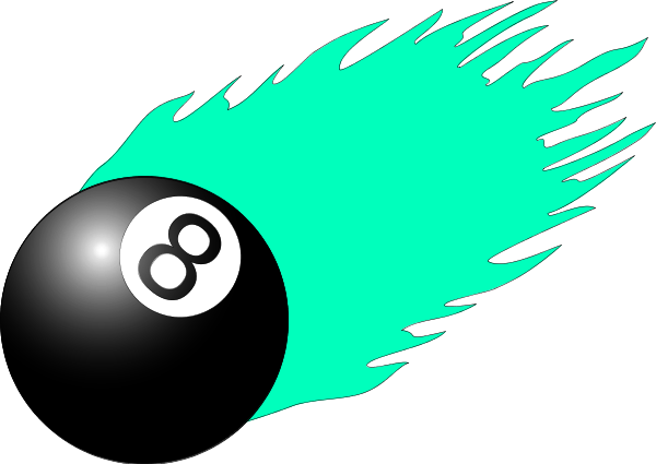 Fire Ball Clip Art - 8 Ball Pool Png (600x425)